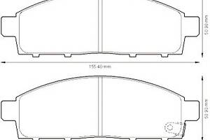 Тормозные колодки для моделей: MITSUBISHI (PAJERO, L-200,PAJERO)