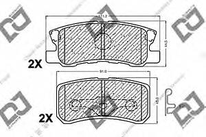 Колодки гальмівні для моделей:MITSUBISHI (PAJERO,PAJERO,GRANDIS,OUTLANDER,PAJERO,ASX,DELICA), PEUGEOT (4007)