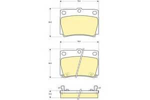 Тормозные колодки для моделей: MITSUBISHI (PAJERO, PAJERO,PAJERO,GALLOPER,PAJERO,PAJERO,PAJERO), MITSUBISHI (BJC) (PAJE