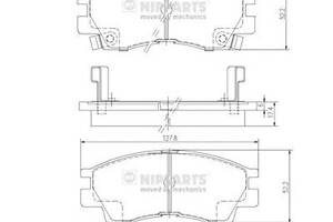 Тормозные колодки для моделей: MITSUBISHI (SAPPORO, GALANT)