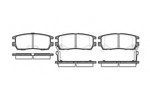 Тормозные колодки для моделей: MITSUBISHI (SIGMA, PAJERO,PAJERO,L-400,PAJERO)