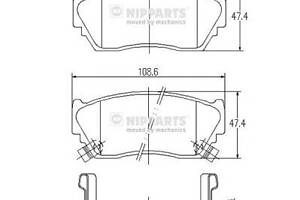 Тормозные колодки для моделей: NISSAN (100-NX, SUNNY,PULSAR,SUNNY,SUNNY,SUNNY)