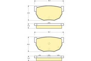 Тормозные колодки для моделей: NISSAN (280, BLUEBIRD,BLUEBIRD,BLUEBIRD,BLUEBIRD,BLUEBIRD,SILVIA,SILVIA,300-ZX,BLUEBIRD,