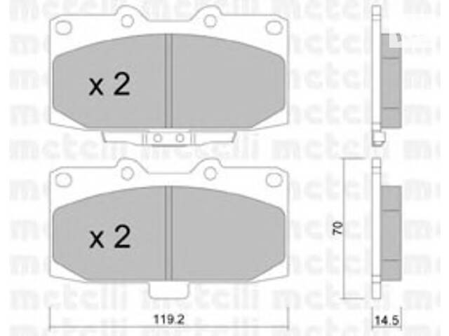 Тормозные колодки для моделей: NISSAN (300-ZX, 200-SX), SUBARU (IMPREZA,IMPREZA,IMPREZA,IMPREZA,IMPREZA,IMPREZA,IMPREZA