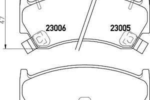 Гальмівні колодки для моделей: NISSAN (ALMERA, ALMERA, CUBE)