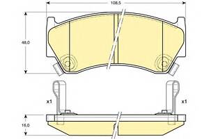 Тормозные колодки для моделей: NISSAN (ALMERA, ALMERA,TSURU,PULSAR)