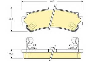 Гальмівні колодки для моделей: NISSAN (ALMERA, ALMERA, TSURU, PULSAR)