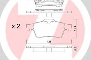 Тормозные колодки для моделей: NISSAN (PRIMERA, PRIMERA,PRIMERA), RENAULT (LAGUNA,LAGUNA,VEL,ESPACE,MEGANE)