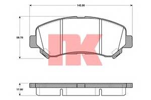 Тормозные колодки для моделей: NISSAN (QASHQAI, X-TRAIL), SUZUKI (KIZASHI)