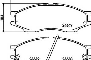 Тормозные колодки для моделей: NISSAN (SUNNY, SUNNY,TSURU,CUBE)