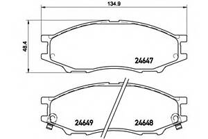 Тормозные колодки для моделей: NISSAN (SUNNY, SUNNY,TSURU,CUBE)