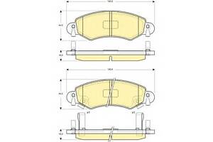 Колодки гальмівні для моделей:OPEL (AGILA), SUZUKI (WAGON,WAGON), VAUXHALL (AGILA)