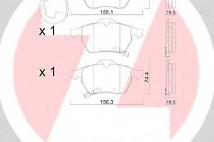 Колодки гальмівні для моделей: OPEL (ASTRA, ASTRA, ZAFIRA, ASTRA, ASTRA), SAAB (9-5,9-3,9-3,9-5), VAUXHALL (ASTRA, ZAFIRA, A