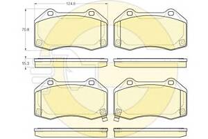 Колодки гальмівні для моделей:OPEL (CORSA), VAUXHALL (CORSA)