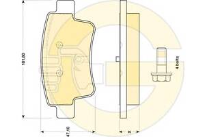 Колодки гальмівні для моделей:OPEL (CORSA), VAUXHALL (CORSA)