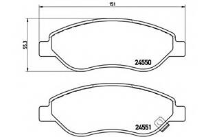 Тормозные колодки для моделей: OPEL (CORSA), VAUXHALL (CORSA)