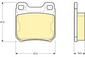 Колодки гальмівні для моделей: OPEL (OMEGA, OMEGA, VECTRA, VECTRA, VECTRA, OMEGA), SAAB (900,900,900,9-5,9-3,9-3,9-5), VAUX