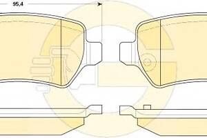 Тормозные колодки для моделей: OPEL (ZAFIRA, ZAFIRA,ZAFIRA), VAUXHALL (ZAFIRA)