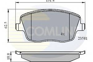 Тормозные колодки для моделей: PEUGEOT (307, 307,307,308,207), SEAT (IBIZA), SKODA (FABIA,FABIA,FABIA,FABIA,ROOMSTER,FA