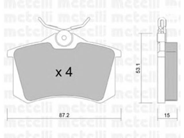 Колодки гальмівні для моделей: PEUGEOT (405, 405,405,405), RENAULT (CLIO,CLIO), SEAT (CORDOBA,TOLEDO,IBIZA,CORDOBA), VO