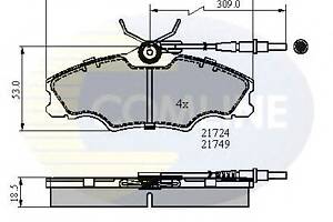 Тормозные колодки для моделей: PEUGEOT (406, 406)