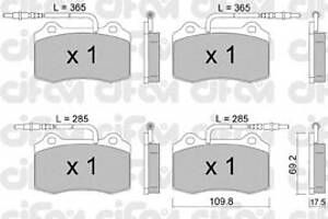 Колодки гальмівні для моделей:PEUGEOT (406)