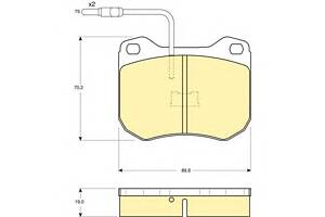 Тормозные колодки для моделей: PEUGEOT (504, 505,604,504,504,505,504,504), TALBOT (TAGORA)