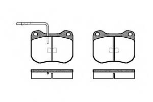 Гальмівні колодки для моделей: PEUGEOT (504,505,604,504,504,505,504,504), TALBOT (TAGORA)