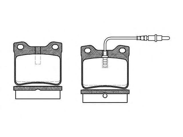 Гальмівні колодки для моделей: PEUGEOT (605,406,406,406)