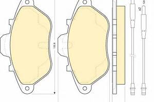 Колодки гальмівні для моделей:PEUGEOT (605)
