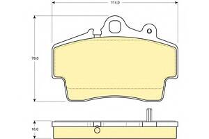 Колодки гальмівні для моделей:PORSCHE (BOXSTER,911)