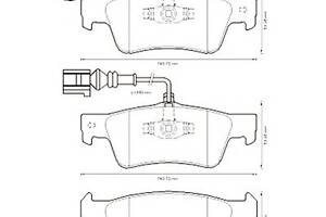 Тормозные колодки для моделей: PORSCHE (CAYENNE), VOLKSWAGEN (TOUAREG,MULTIVAN,TRANSPORTER,TRANSPORTER,TRANSPORTER)