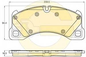 Тормозные колодки для моделей: PORSCHE (PANAMERA, CAYENNE), VOLKSWAGEN (TOUAREG)