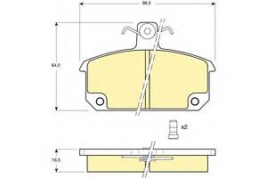 Тормозные колодки для моделей: RENAULT (12, 18,18,5,12,18)