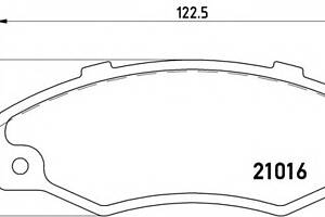 Тормозные колодки для моделей: RENAULT (21, 21,21,21)