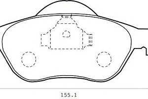 Тормозные колодки для моделей: RENAULT (LAGUNA, LAGUNA,LAGUNA,LAGUNA,WIND)