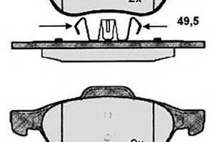 Гальмівні колодки для моделей: RENAULT (LAGUNA, LAGUNA, MEGANE, SCENIC, MEGANE, MEGANE, GRAND-SCENIC)