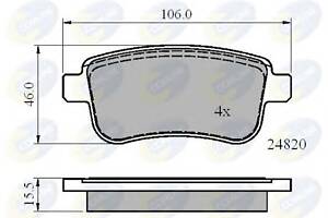 Гальмівні колодки для моделей: RENAULT (MEGANE, MEGANE, MEGANE, SCENIC, GRAND-SCENIC, FLUENCE, MEGANE)