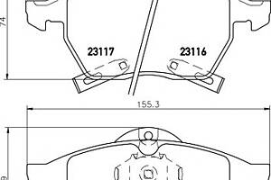 Гальмівні колодки для моделей: SAAB (900,900,900)