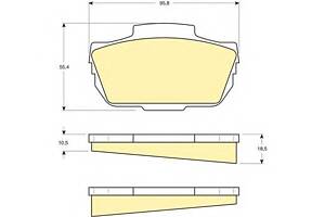 Тормозные колодки для моделей: SAAB (96, 95)