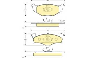 Колодки гальмівні для моделей: SEAT (AROSA), SKODA (FABIA, FABIA, FABIA, FABIA, FABIA, FABIA), VOLKSWAGEN (POLO, LUPO, POLO, P