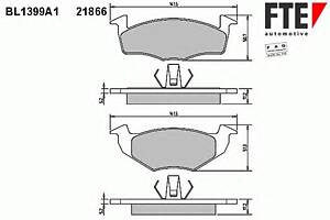 Колодки гальмівні для моделей: SEAT (AROSA), SKODA (FABIA, FABIA, FABIA, FABIA, FABIA, FABIA), VOLKSWAGEN (POLO, LUPO, POLO, P