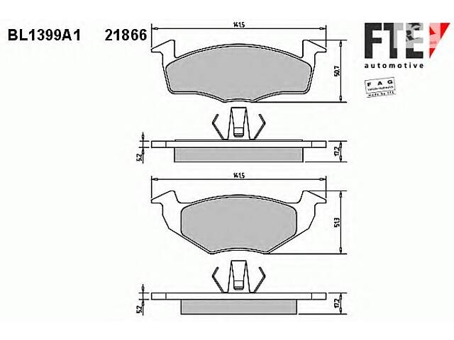 Тормозные колодки для моделей: SEAT (AROSA), SKODA (FABIA,FABIA,FABIA,FABIA,FABIA,FABIA), VOLKSWAGEN (POLO,LUPO,POLO,P