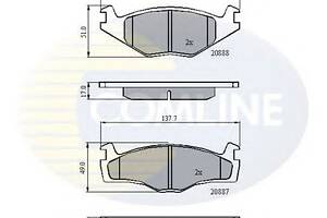 Колодки гальмівні для моделей: SEAT (CORDOBA, IBIZA), VOLKSWAGEN (DERBY, POLO, POLO, POLO, POLO, POLO, POLO, POLO, POLO)