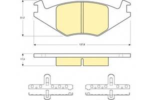 Тормозные колодки для моделей: SEAT (CORDOBA, IBIZA), VOLKSWAGEN (JETTA,DERBY,PASSAT,PASSAT,PASSAT,PASSAT,POLO,POLO,GOL