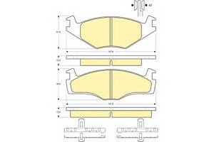 Колодки гальмівні для моделей: SEAT (CORDOBA, IBIZA, CORDOBA), VOLKSWAGEN (JETTA, SANTANA, SCIROCCO, SCIROCCO, PASSAT, PASSAT