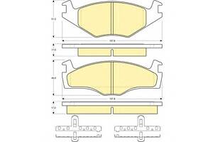 Гальмівні колодки для моделей: SEAT (CORDOBA, IBIZA, CORDOBA, CORDOBA, CORDOBA, IBIZA), VOLKSWAGEN