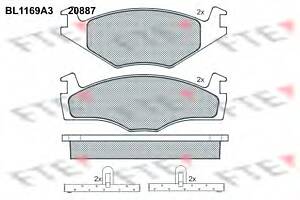 Тормозные колодки для моделей: SEAT (CORDOBA, TOLEDO,IBIZA), VOLKSWAGEN (JETTA,SANTANA,SCIROCCO,SCIROCCO,PASSAT,PASSAT,