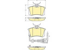 Колодки гальмівні для моделей: SEAT (IBIZA), SKODA (FABIA, FABIA, FABIA), VOLKSWAGEN (POLO, POLO)