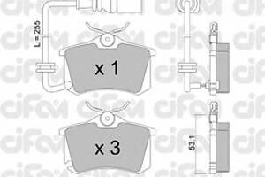 Колодки гальмівні для моделей: SEAT (IBIZA, CORDOBA), SKODA (FABIA, FABIA, FABIA), VOLKSWAGEN (POLO, POLO)